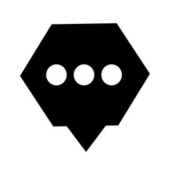 Fototapeta premium Speech bubble icon illustration design