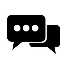 Speech bubble icon illustration design