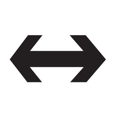 2 way arrow icon illustration design