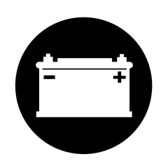 Car battery icon illustration design