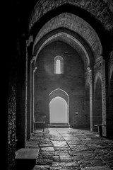 Light through church door