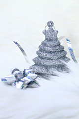 Christmas silver tree