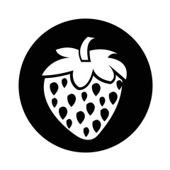 strawberry icon illustration design