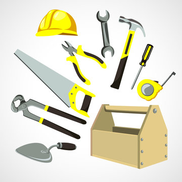 set of building tools