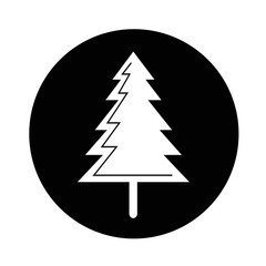 Fototapeta premium christmas tree icon illustration design