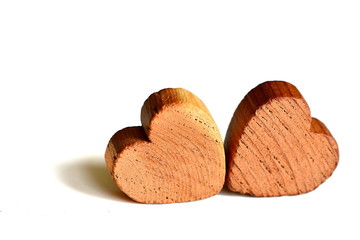 St Valentine, the heart and the wood for a romantic present