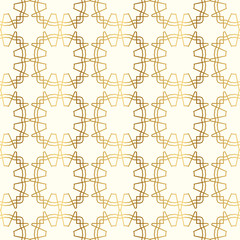 Vector seamless pattern. Golden decorative design template. Creative luxury background.