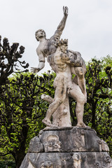 Fototapeta premium Antique statue in garden of Mirabell Palace. Salzburg, Austria.