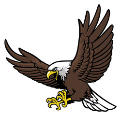 Fototapeta premium flying eagle mascot