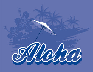 Fototapeta na wymiar aloha