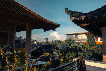 Buildings in the town of Ubud, Bali