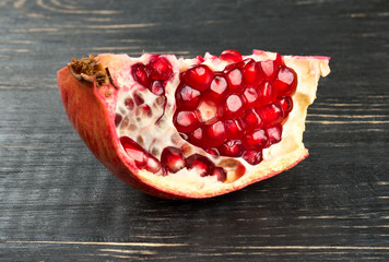 Slice of pomegranate