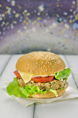 fresh tasty burger