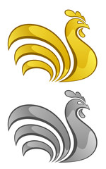 Gold and silver chicken © lenka