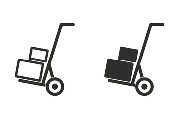 Handcart - vector icon.
