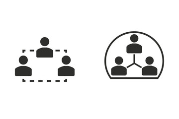 Human interaction - vector icon.