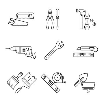 Home tools and hardware set