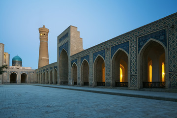 Fototapeta na wymiar Complex of ancient buildings in the city of Bukhara, Uzbekistan