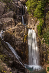 Obraz premium Arado Waterfall in Geres National Park, Portugal