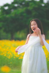 Beautiful girl dancing