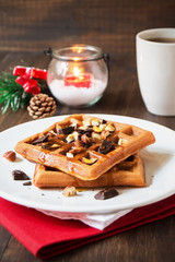Christmas waffles