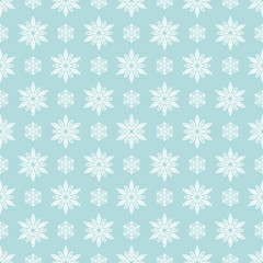Seamless pattern with snowflakes