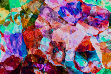 Colorful abstract dreams background. Digital artwork creative graphic design.