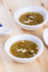 Miso soup.