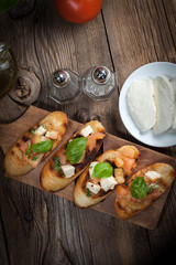 Appetizer bruschetta.