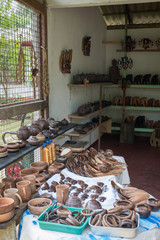 Souvenir shop in the craft village.