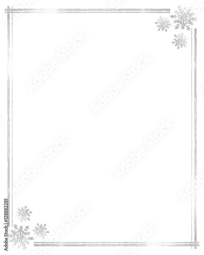 "Vector, Silver Snowflakes Border" Stock image and royalty-free vector files on Fotolia.com ...