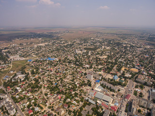 Aerial view of the Saki city. Crimea.