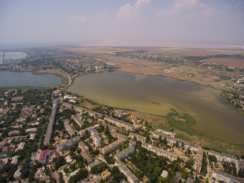 salt lakes and the town of Saki in the Crimea.