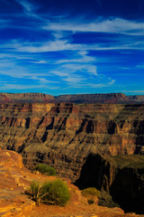 Fototapeta premium Rocks and mountains of Grand Canyon and Nevada, Arizona dessert.