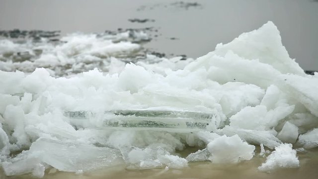 spring drifting ice