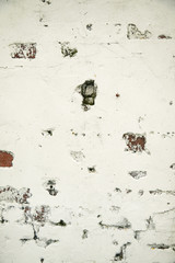 A page full of decaying painted brick wall background texture