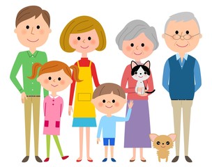 三世代家族 ファミリー