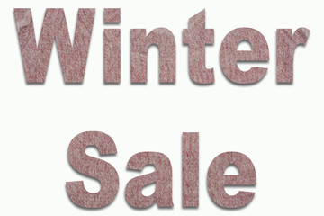 Winter Sale Angora Wool in a font trained 