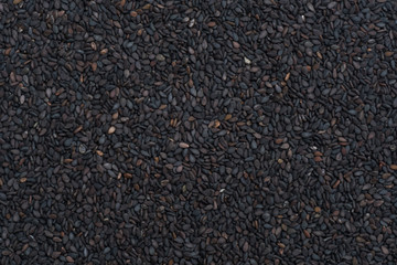Black sesame seed background and textured