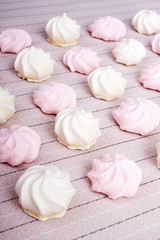 small spiral meringues - shallow depth of field