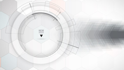 Obraz premium Flow of arrows. Imagination of business or technology process. Vector futuristic background with great idea