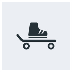 Skate board icon