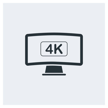 4K TV icon