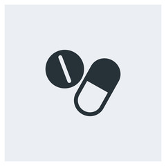 Pill capsule icon