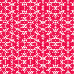 white red interlocking snowflake pattern 