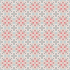 Fototapeta premium Seamless color pattern, Arabic style. The swatch is included in vector file.