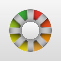 Wheel chart blank template