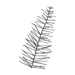 spruce twig pattern vector