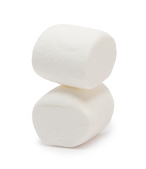 Marshmallows isolated on white background