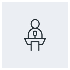 Conference speaker icon